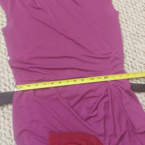 Narciso Rodriguez for Design Nation Pink and Red Dress with Black Sash - Picture 12 of 15